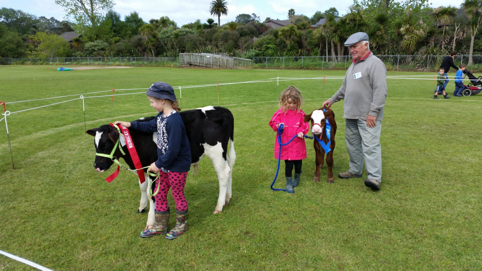 Both junior calf handlers on the day
