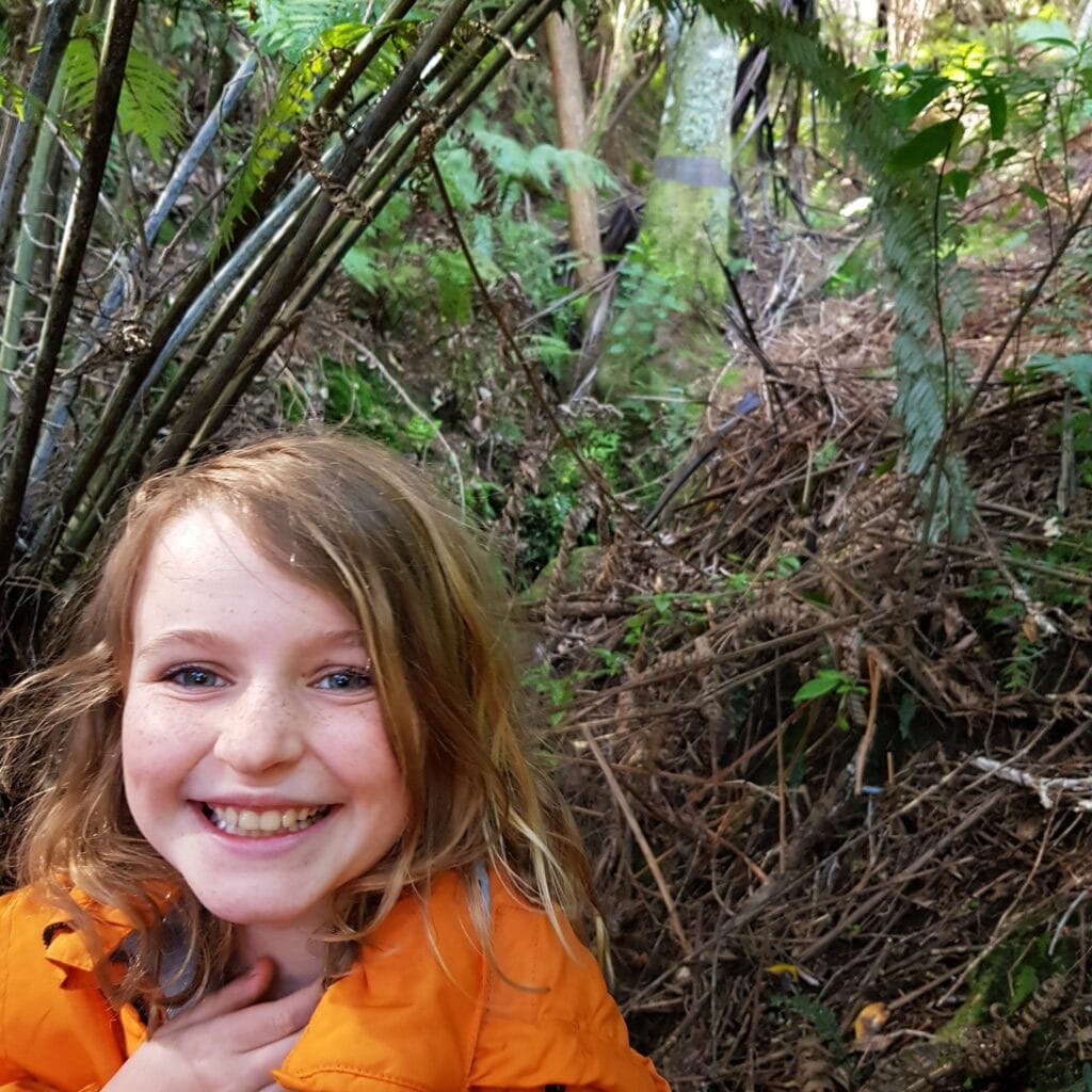 Little girl in the bush